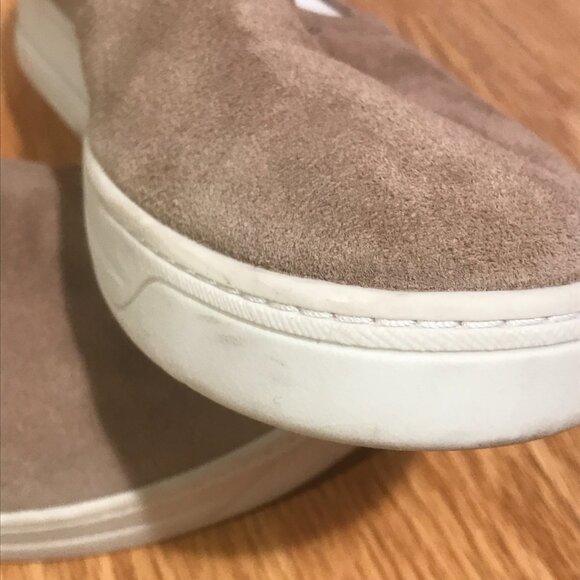 Prada Tan Suede Leather Slip on Sneaker Loafers Size 7 - Picture 10 of 12